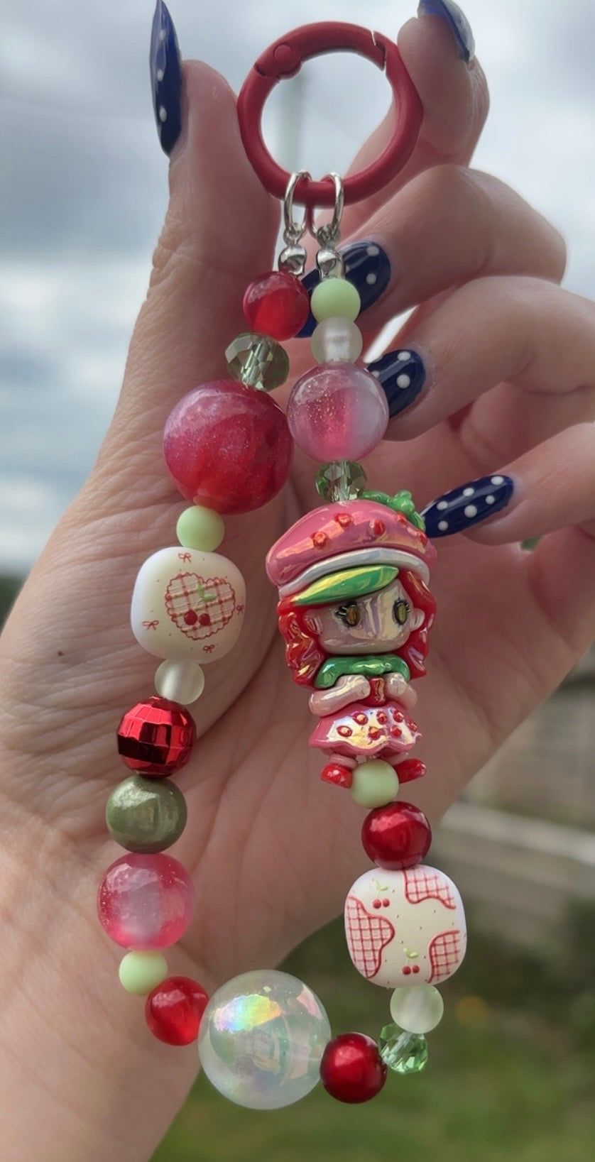 Strawberry Girly Bagcharm 🍓