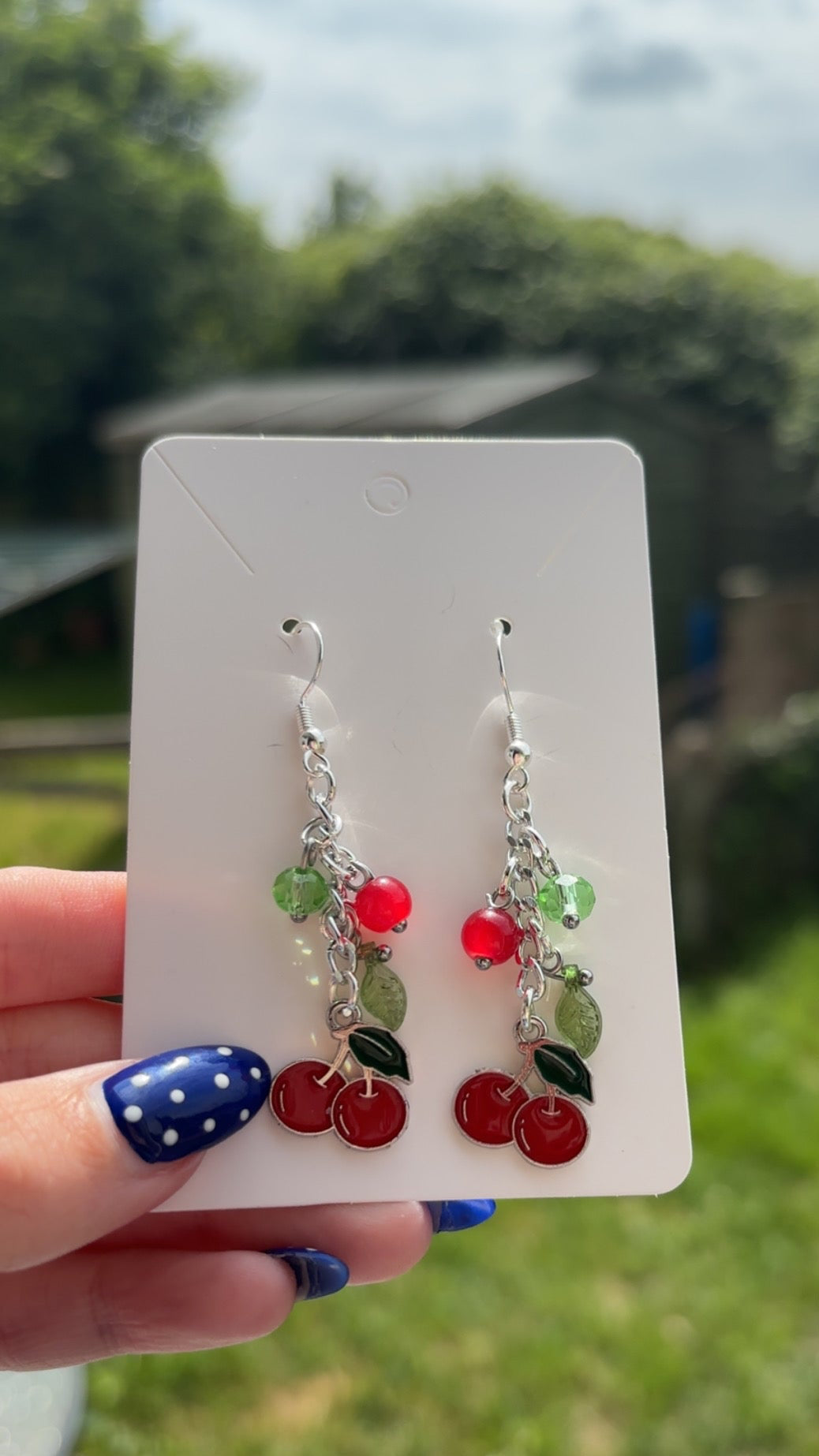 Cherry earrings 🍒